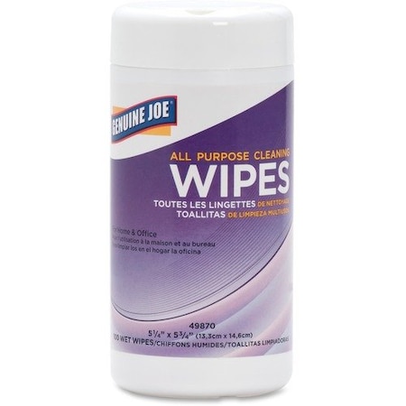 Genuine Joe WIPES, CLNG, SURFACE, 100/TB GJO49870